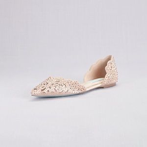 Blue by Betsey Johnson Rose Gold Wedding Flats